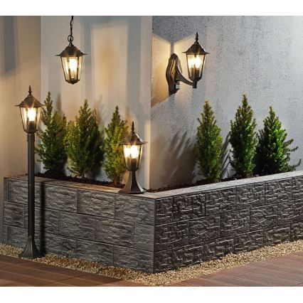 Ulkovalaisin 1xE27/20W/230V IP43 42,5 cm patina