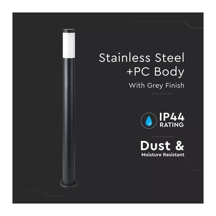 Ulkovalaisin 1xE27 / 60W / 230V IP44 110cm musta