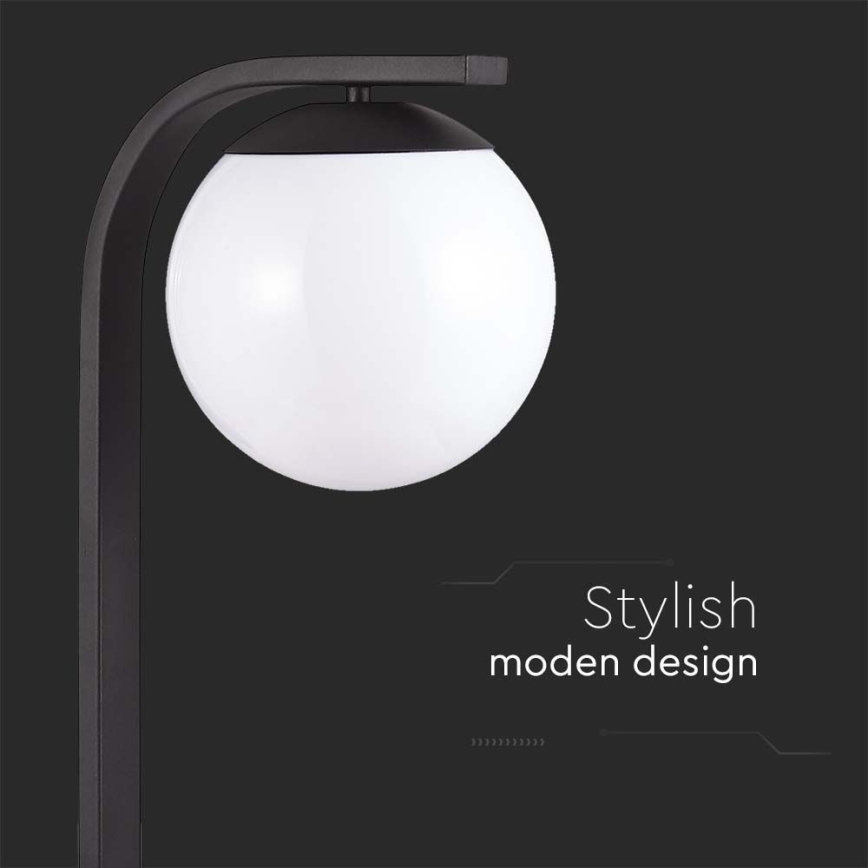 Ulkovalaisin 1xE27/60W/230V IP44 musta