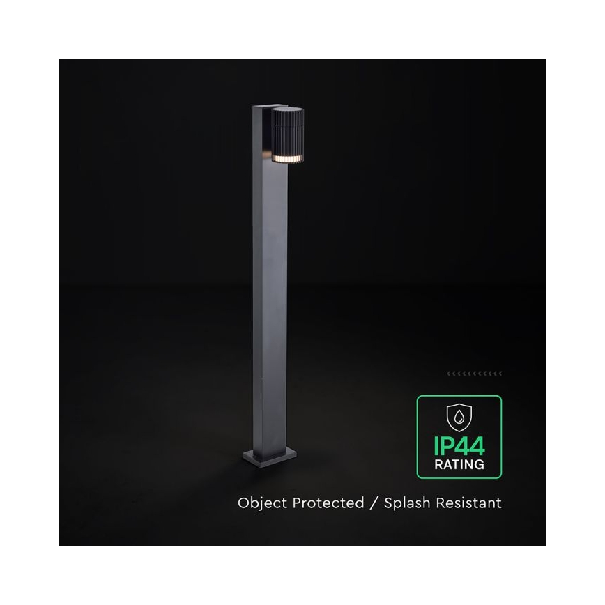 Ulkovalaisin 1xGU10/10W/230V IP44 80 cm musta