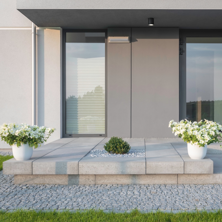 Ulkovalaisin 1xGU10/35W/230V IP54 pyöreä musta