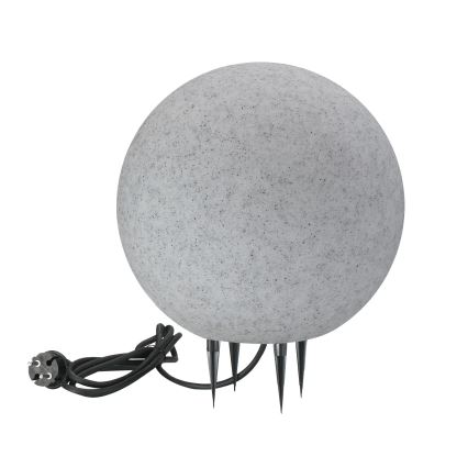 Ulkovalaisin ARGENTO 1xE27/15W/230V halkaisija 30 cm IP65 harmaa