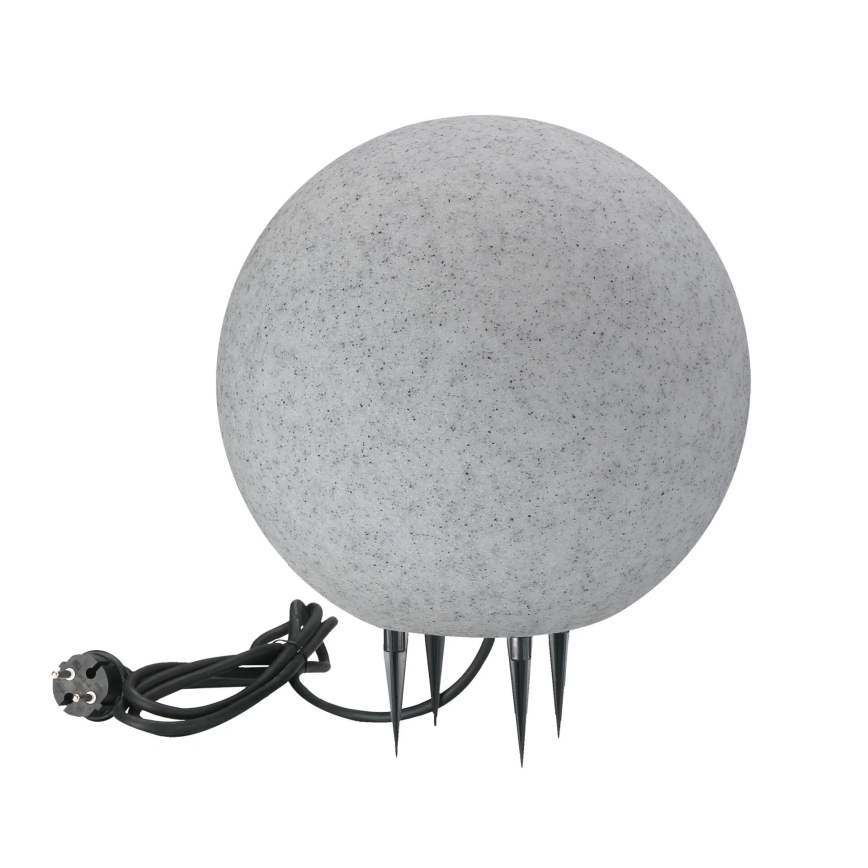 Ulkovalaisin ARGENTO 1xE27/15W/230V halkaisija 30 cm IP65 harmaa