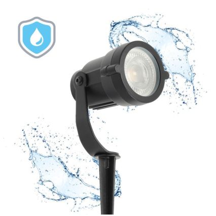 Ulkovalaisin BLAKE UNO 1xGU10/35W/230V IP65 musta