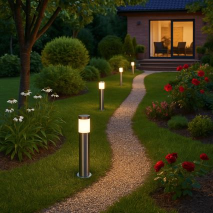 Ulkovalaisin BROOKLYN 1xE27/60W/230V 45 cm IP44 mattakromi