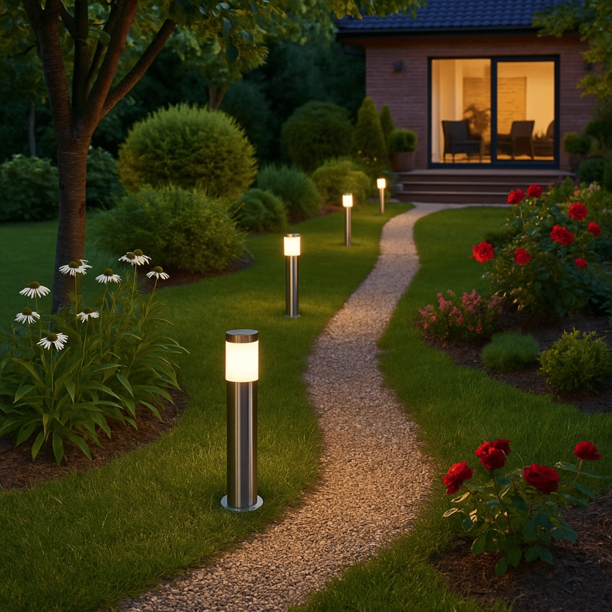 Ulkovalaisin BROOKLYN 1xE27/60W/230V 45 cm IP44 mattakromi