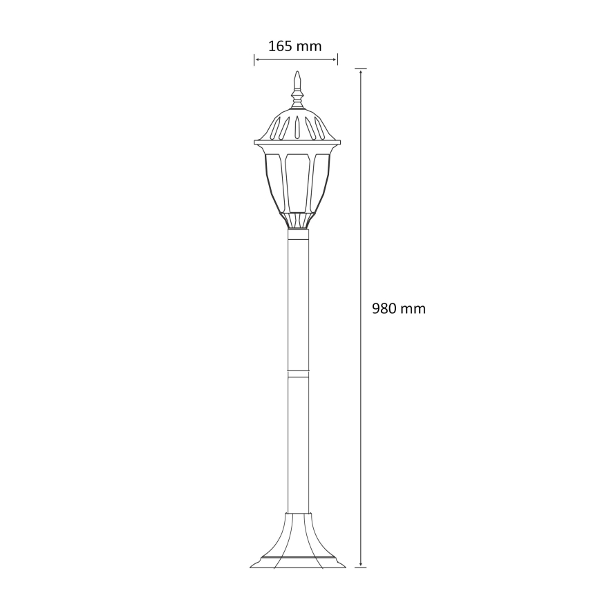 Ulkovalaisin FLORENCJA 1xE27/20W/230V IP43