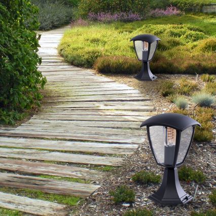 Ulkovalaisin FOX 1xE27/40W/230V IP44 musta