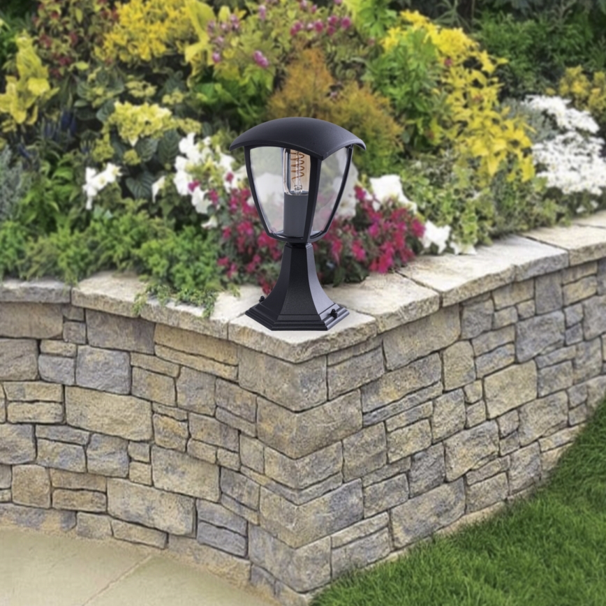 Ulkovalaisin FOX 1xE27/40W/230V IP44 musta