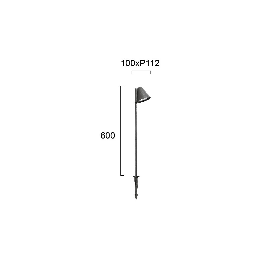 Ulkovalaisin GILBERT 1xGU10/20W/230V IP65 antrasiitti
