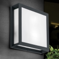 Ulkovalaisin HENRY 2xE27/15W/230V 26x26 cm IP44 antrasiitti