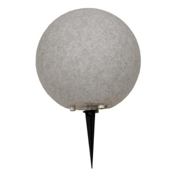 Ulkovalaisin KULA 1xE27/60W/230V Ø 30 cm IP44, harmaa