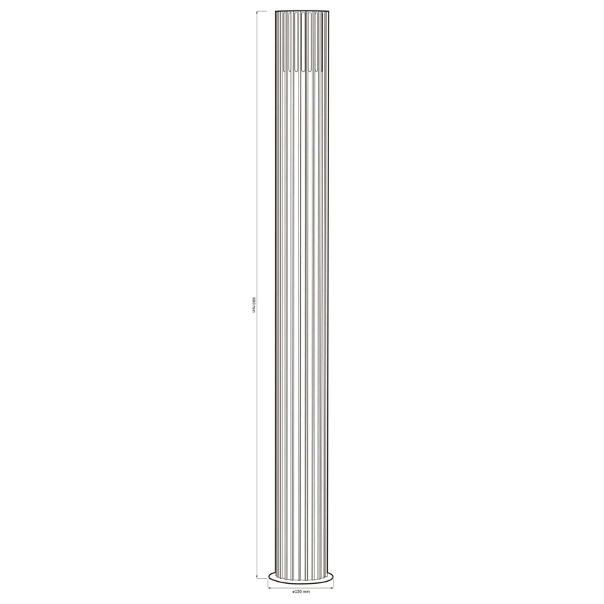 Ulkoseinävalaisin KUUSAMO 1xE27/20W/230V 74 cm IP54 antrasiitti