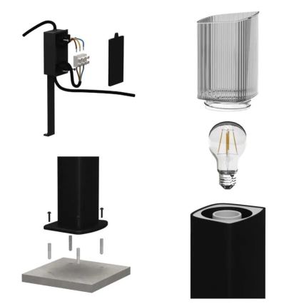 Ulkovalaisin LANA 1xE27/25W/230V IP54 45 cm