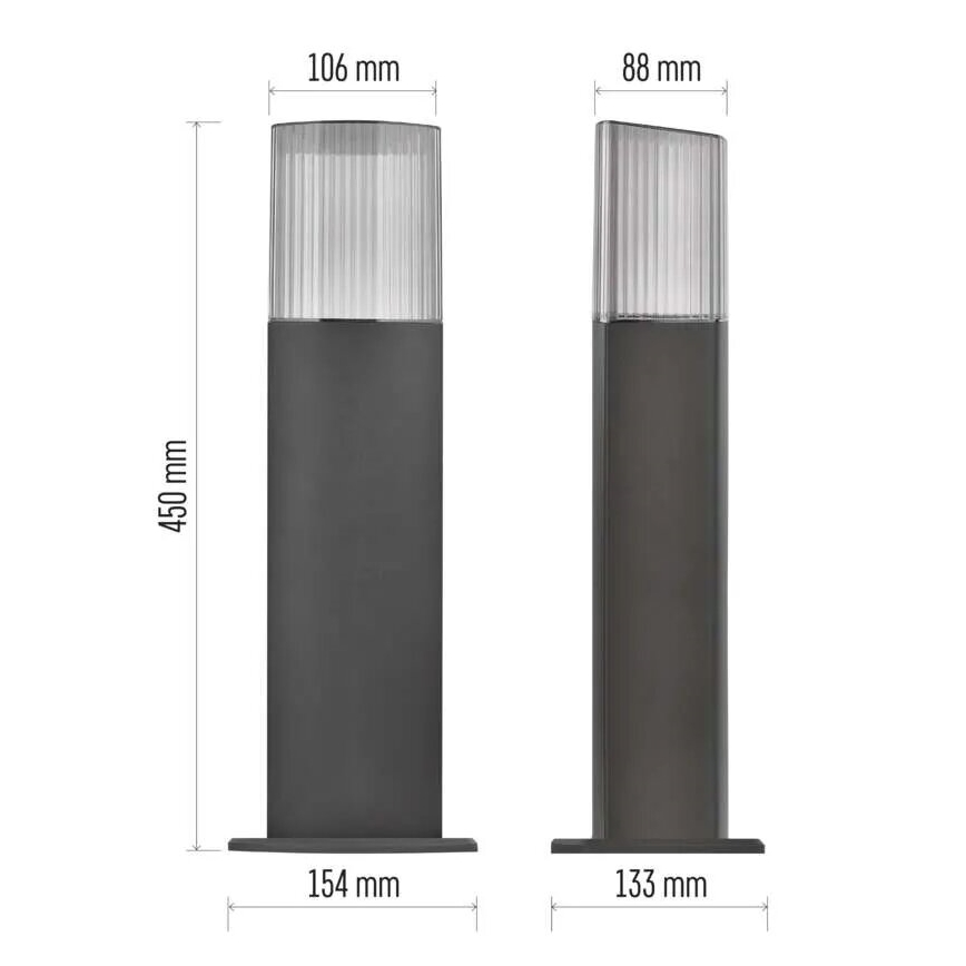 Ulkovalaisin LANA 1xE27/25W/230V IP54 45 cm