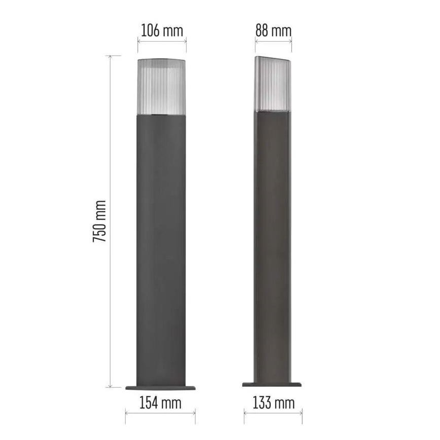 Ulkovalaisin LANA 1xE27/25W/230V IP54 75 cm