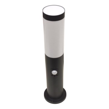 Ulkovalaisin liiketunnistimella LOPPA 1xE27/60W/230V 45 cm IP44 musta