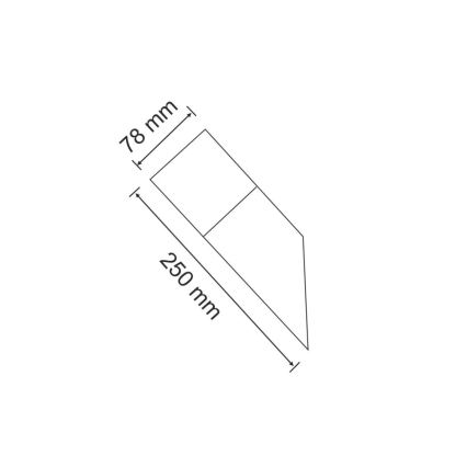 Ulkovalaisin NEW YORK 1xE27/40W/230V IP44 antrasiitti