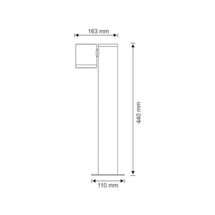 Ulkovalaisin PINO 1xGU10/10W/230V IP44 44 cm