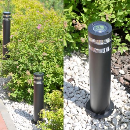 Ulkovalaisin RINO 1xE27/12W/230V IP54 44 cm musta