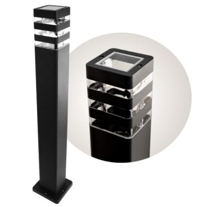 Ulkovalaisin SANTA 1xE27/60W/230V IP54 79,5 cm musta