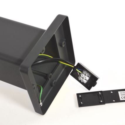 Ulkovalaisin SANTA 1xE27/60W/230V IP54 79,5 cm musta