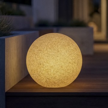 Ulkovalaisin STONO 1xE27/15W/230V, halkaisija 20 cm, IP65, beige