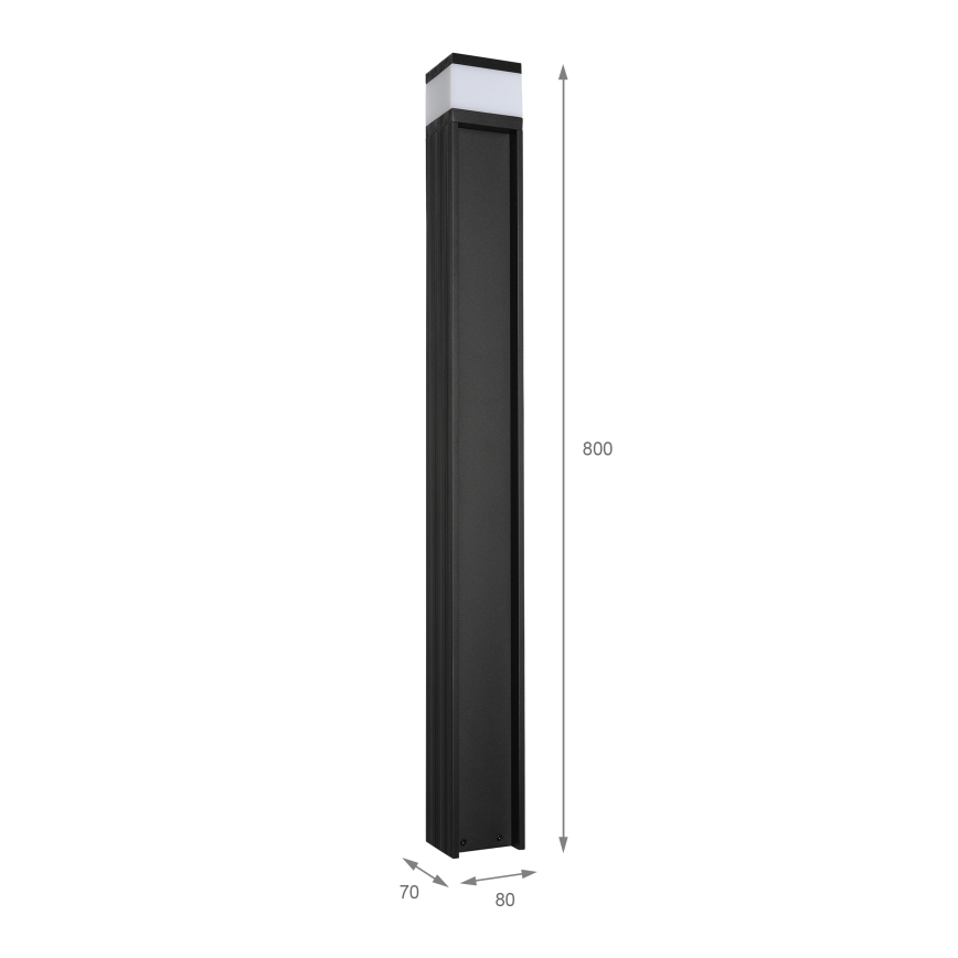 Ulkovalaisin VESPER 1xG9/5W/230V IP44 80 cm musta