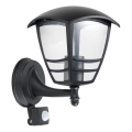 Ulkovalo anturilla TEVIO 1xE27/60W/230V IP54 musta