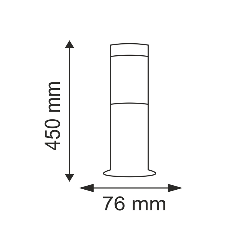 Ulkovalo OSLO 1xE27/10W/230V 450mm IP44