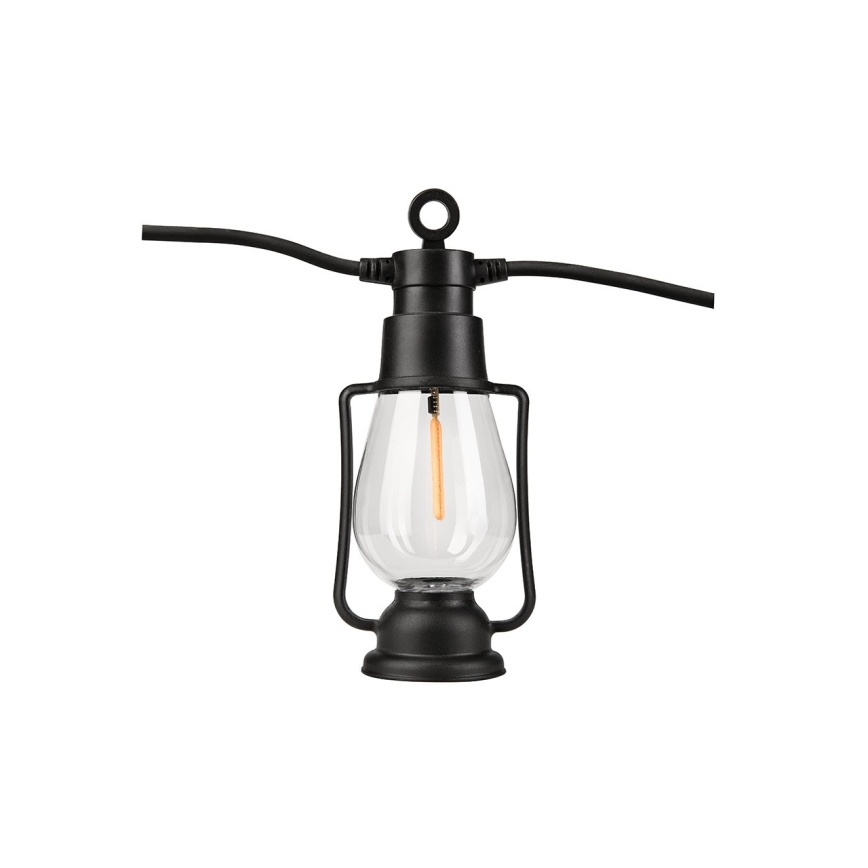 Ulkovaloketju GIRLANDA 10 LEDiä, 10 m, IP44, lämmin valkoinen