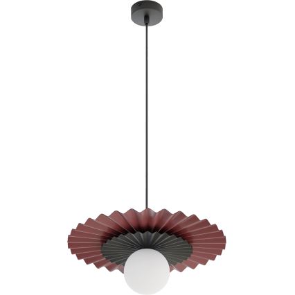 UMBRA-riippuvalaisin vaijerilla 1xG9/8W/230V musta/punainen
