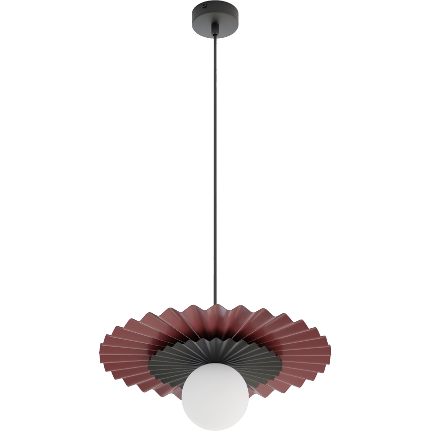 UMBRA-riippuvalaisin vaijerilla 1xG9/8W/230V musta/punainen