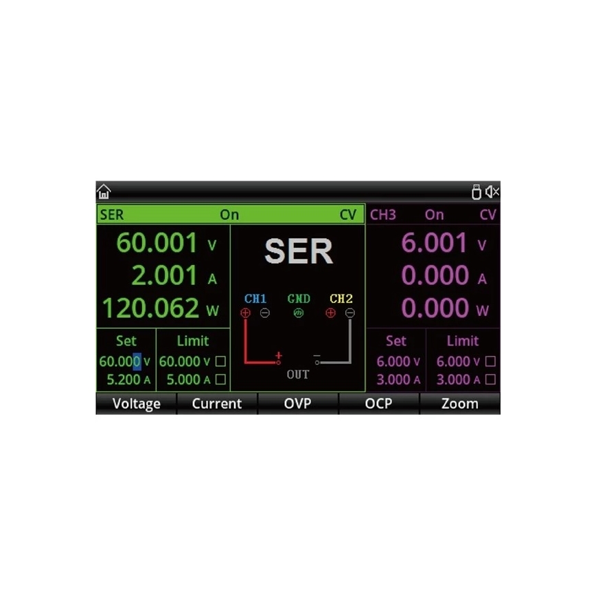Uni-T UDP3305S - Laboratoriovirtalähde UDP3305S 0-30V/0-6A