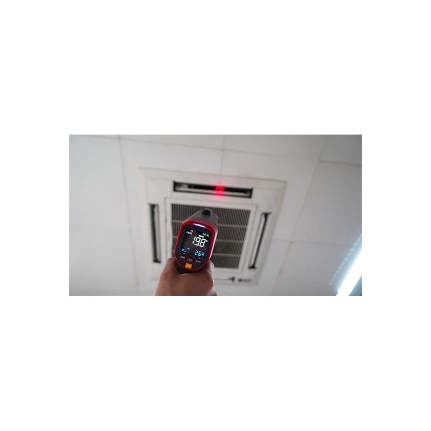 Uni-T UT303D+ - Infrapuna-kontaktiton lämpömittari 1x9V 6LR61 1300°C