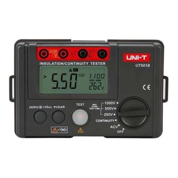 Uni-T UT501B - Eristysvastusmittari 6xAA