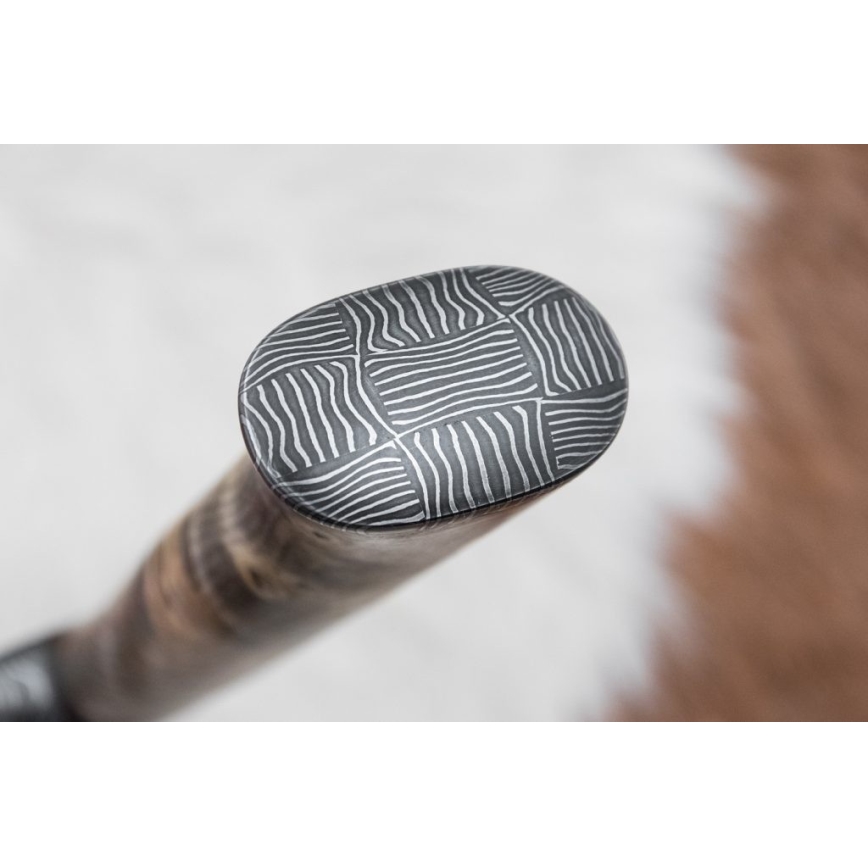 Uniikki Damascus-veitsi 13 cm kastanjapuu