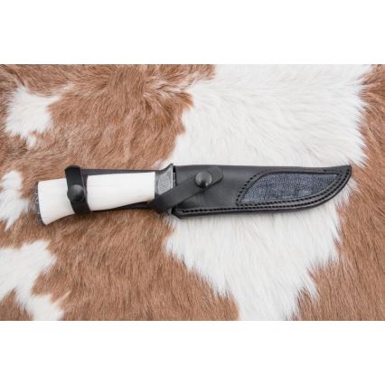 Uniikki Damascus-veitsi 15 cm mammutinhammas