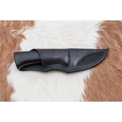 Uniikki Damascus-veitsi 8,6 cm tammi/kamelin luu