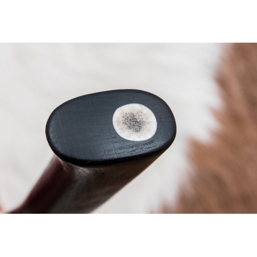 Uniikki Damascus-veitsi 8,6 cm tammi/kamelin luu