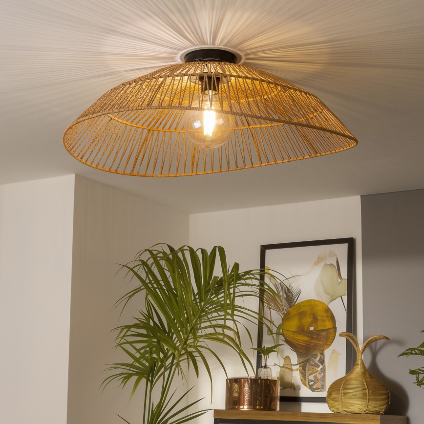 Universaali KERIA-lamppuvarjostin, halkaisija 70 cm, ruskea