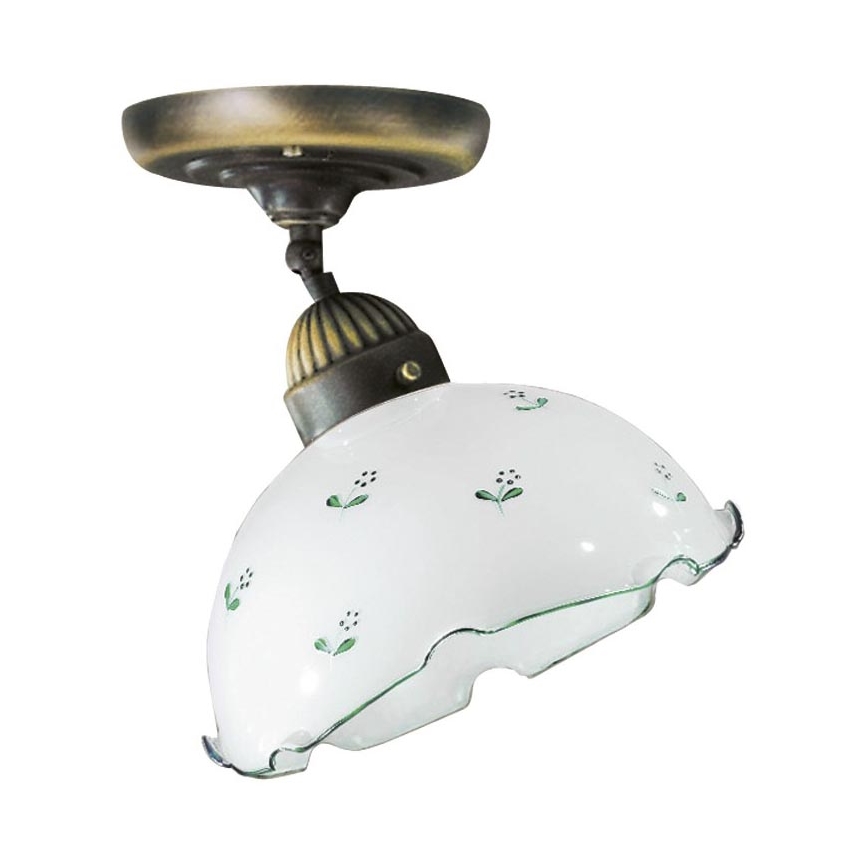 Universaali varalasi NONNA E27, Ø 20 cm, valkoinen/vihreä