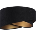 Universaali varjostin GALAXY E27 Ø 45 cm musta/kulta