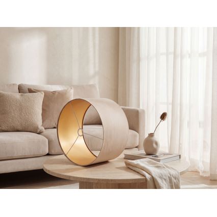 Yleispätevä varjostin STANDART E27 Ø 45 cm beige/kulta