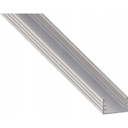 Upotettava LED-profiili 1 m, hopea/valkoinen