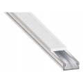 Upotettava profiili LED-nauhoille 1 m hopea/valkoinen