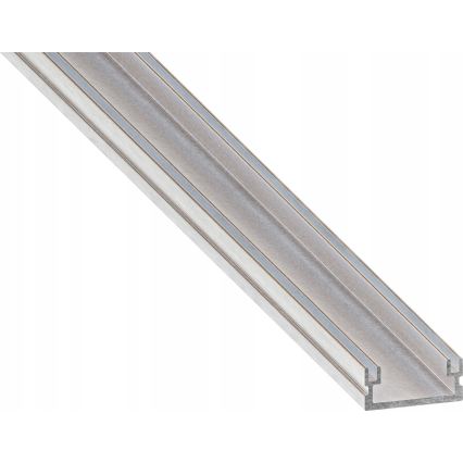 Upotettava profiili LED-nauhoille 1 m hopea/valkoinen