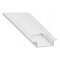 Upotettava profiili LED-nauhoille, 1 m, valkoinen