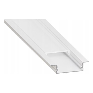 Upotettava profiili LED-nauhoille, 1 m, valkoinen
