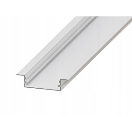Upotettava profiili LED-nauhoille, 1 m, valkoinen